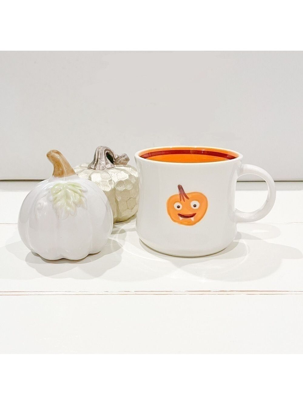 Vintage Starbucks 2006 Jack-O-Lantern Fang Pumpkin Halloween Mug